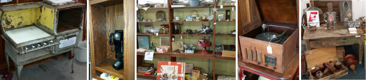 Sample of antique products.